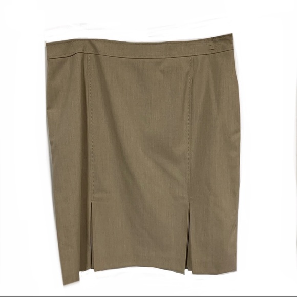 Power Skirt Suit Tahari Designer Neutral Size 12/14 - Picture 6 of 14